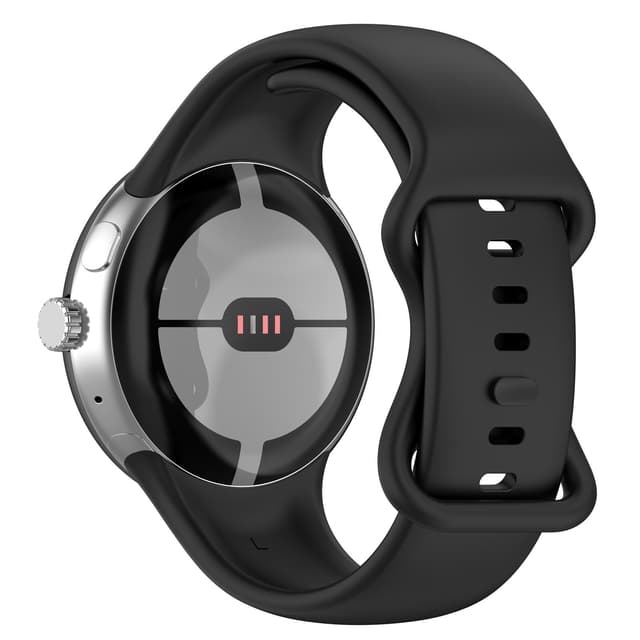 Stora silikonarmband för män Kompatibel med Google Pixel Watch 1/2 Sva