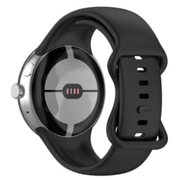 Store silikone urremme til mænd, kompatibel med Google Pixel Watch 1/2 Sort