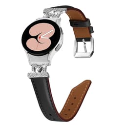 Rhinestone Silver M-Type Link-klokkerem for Samsung Galaxy Watch 4/5/6-serien Sort