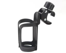 Roterbar flaskeholder for sykkel, svart