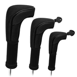 Golfkøllehodedeksler for UT, fairway wood, driver 3-pack Sort