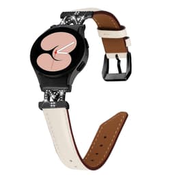 Rhinestone Black M-Type Link Watch Rannekello Samsung Galaxy Watch 4/5/6 -sarjalle Aprikoosi