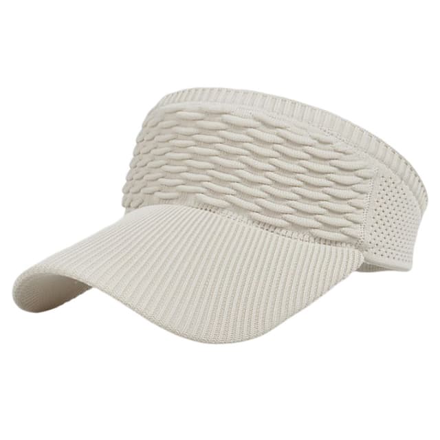 Långbrättad baseballkeps solskyddshatt Beige