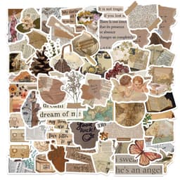 Vintage DIY Stickers 52-pak MultiColor