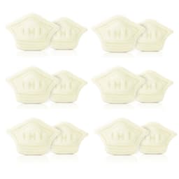 Hælbeskyttelse / skoinnlegg 6 par 6 mm Hvit