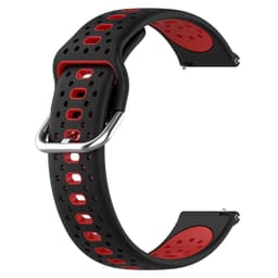 Silikoninen ranneke 20 mm Samsung / Huawei / Garmin Punainen