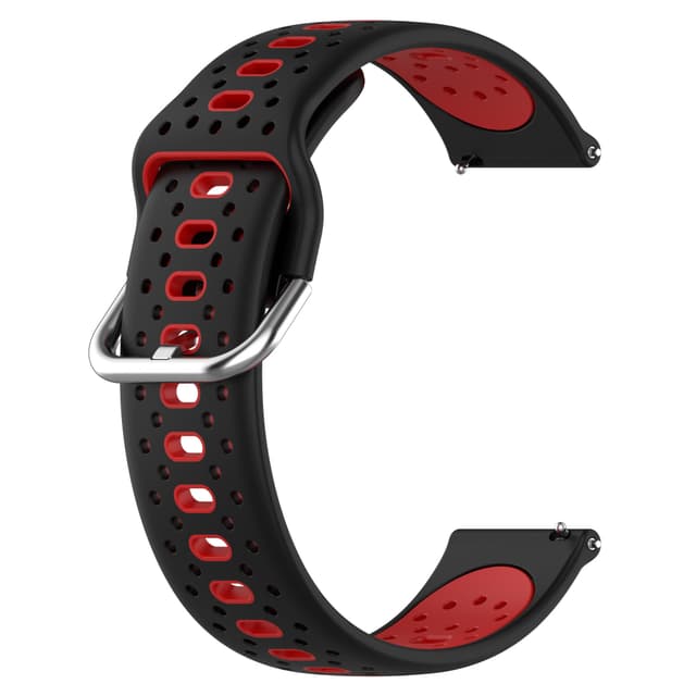 Silikoninen ranneke 20 mm Samsung / Huawei / Garmin Punainen
