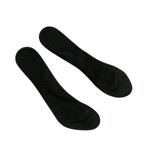 Silikonskoinnlegg 1 par Sort