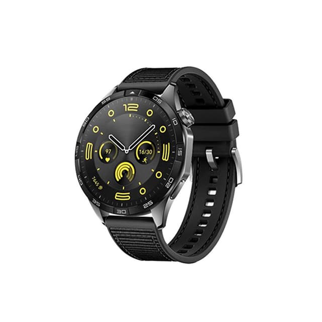 Silikoniranneke korvaa Huawei kello GT4 46mm Garmin/Samsung Musta