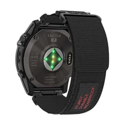 Kardborre nylon sportrem Garmin wtach Svart 22 mm