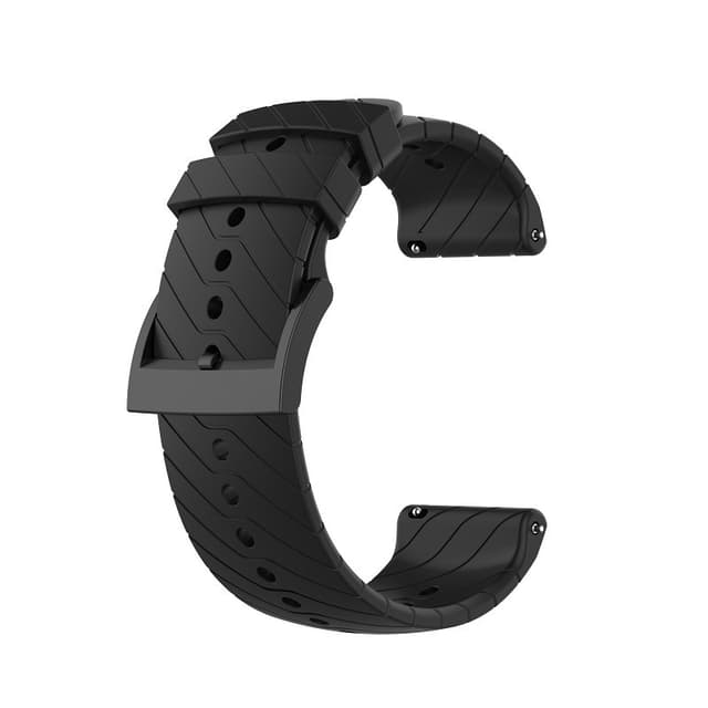 Suunto 7/9/9 Baro/D5 silikoniranneke Musta