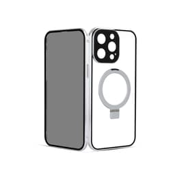 Privacy Magnetic Case med Stander til iPhone Sølv iPhone 14