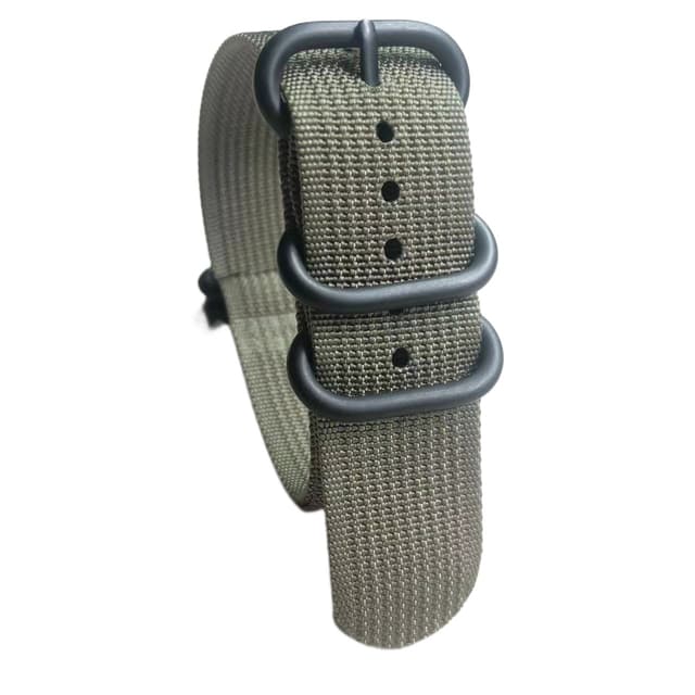 Komfortabel Nylon urrem 18/20/22/24 mm Træ 22mm