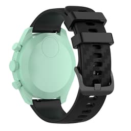 Kellon ranneke 20 mm Omega/Huawei/Samsung Galaxy Watch silikoni Musta