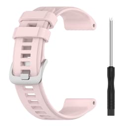 Silikoninen kellon ranneke Garmin Descent G1 Garmin Fenix 7:lle Vaaleanpunainen