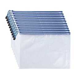 Zippåsar för A4 dokument 12-pack Vit