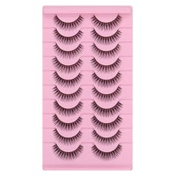 10 par fluffiga lösögonfransar med naturlig look 3