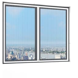 Vindusgardin Flue Myggnett Glidelåslukkingsnett Hvit M