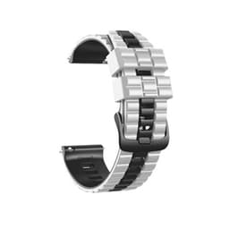 Silikone urrem til Huawei GT3 og Samsung Galaxy Watch 3 Hvid+sort