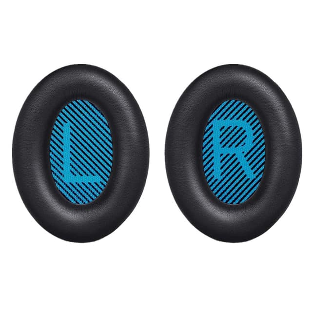 Laadukkaat korvatyynyt Bose QC 35/25/15 kuulokkeille 1 pari Musta + Sininen