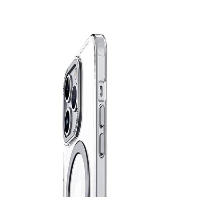 Magnetiskt skyddande telefonfodral med osynligt stativ som är kompatib
