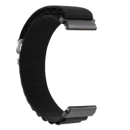 Klockarmband flätad nylon Svart 20 mm