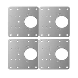 Hengselplate i rustfritt stål for reparasjoner, 9x9 cm 4-pakke