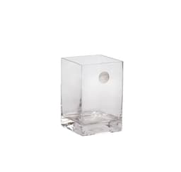 Vase IN HOME 10x10xH15cm, klart glass