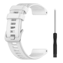 Silikoninen kellon ranneke Garmin Descent G1 Garmin Fenix 7:lle Valkoinen
