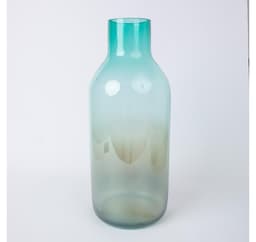 Vase LUXO 14x37cm grønn