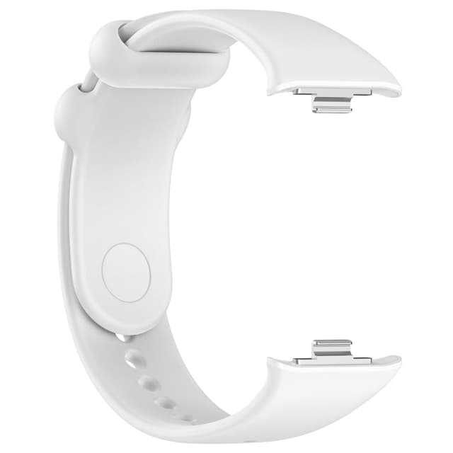 Silikonarmband med skyddsfodral för Xiaomi Band 8 Pro Vit