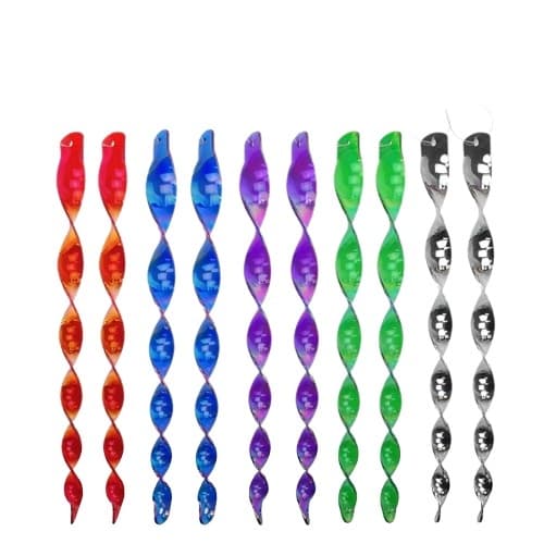 Refleksspiraler / fugleskremsler 10-pakning Flerfarget 30 cm