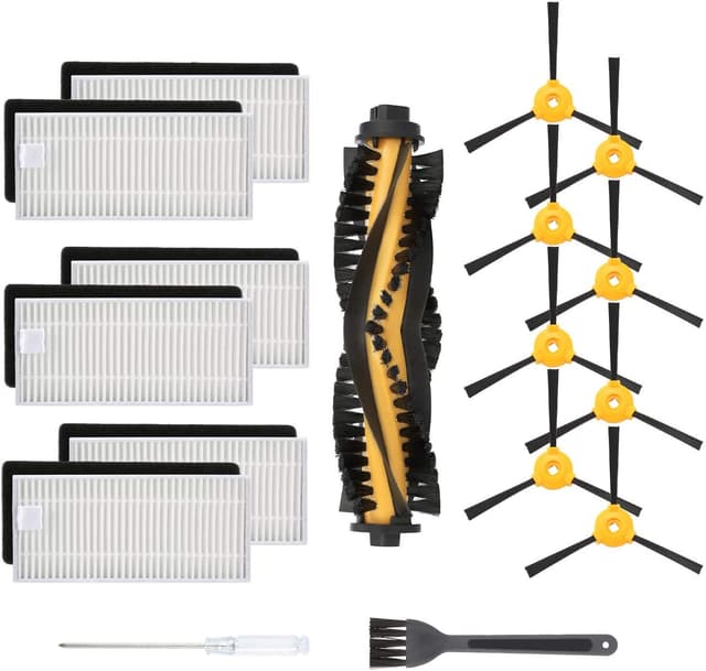 AgaShi Ersatz-Rollenbürste & Abdeckung Für Ecovacs Deebot Ozmo 900 DN5G – Gelb, Aus Kunststoff