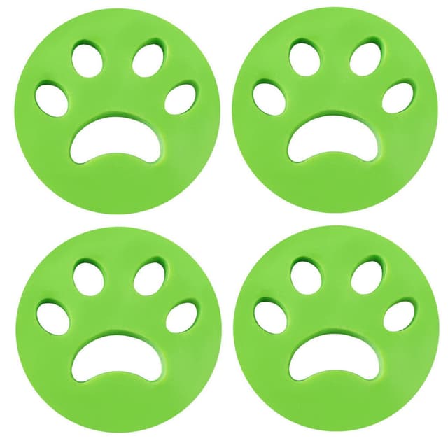 Pälsborttagare för kläder - tar bort hund/katthår Grön 4-pack