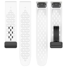20mm silikonklokkerem for Garmin Epix Pro 42mm/Fenix 7S/Fenix 7S Pro Hvit