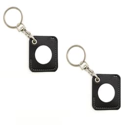 Beskyttelsesveske for Airtag finder tracker 2-pack Sort