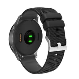 Silikoniruudukkokuvioinen kellohihna, joka on yhteensopiva Samsung Galaxy Watch 22 mm:n kanssa Musta