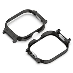 Støtsikker skjermskall beskyttende klokkeramme for Redmi Watch 4, 20 mm Sort