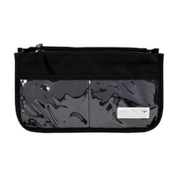 Kannettava moniosastoinen kosmeettinen säilytyspussi Musta