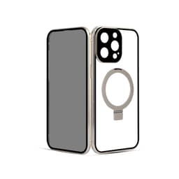Privacy Magnetic Case med ställ för iPhone Champagne iPhone 15