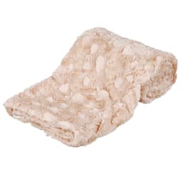 Hundtäcke Mysig, strukturerad mjuk plysch, 150 × 100 cm, beige