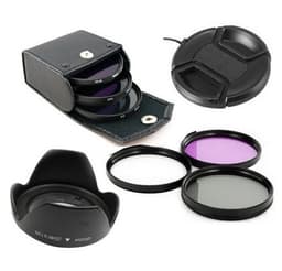 6-pak UV CPL FLD filtersæt med essentielt tilbehør Sort 77 mm