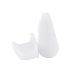 2 Pack tåseparator tå spacer - lindre majs, blærer, reducere tåirritation Gennemsigtig S