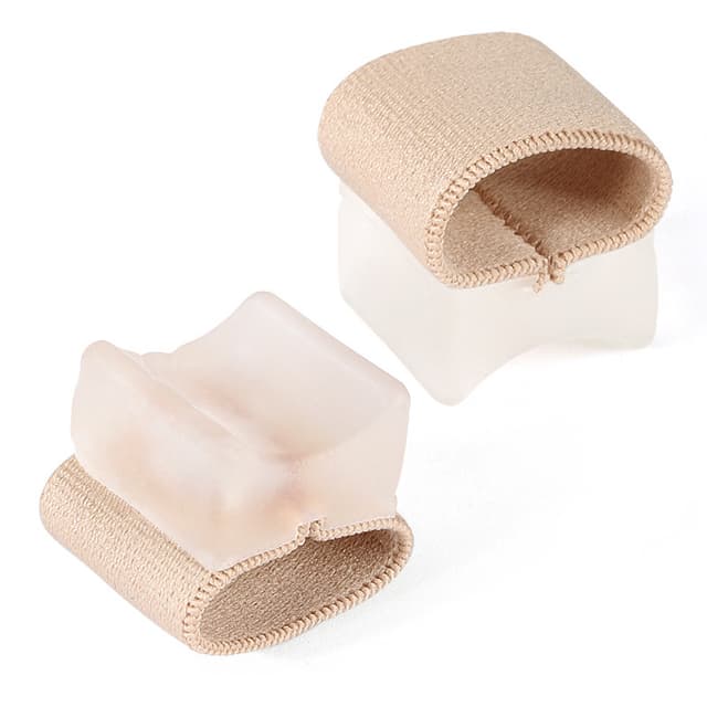 Tåavstandsstykke, tåskillere, tåkorrigerer for overlappende tå 1 par Beige L