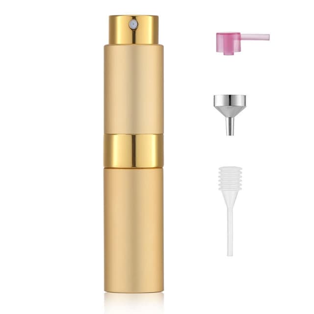 Liten refill sprayflaske for parfyme 8 ml Gull