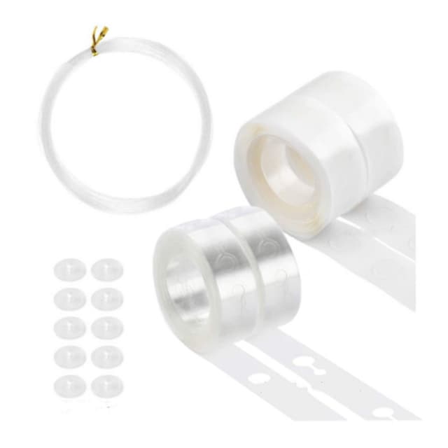 Monteringssett for plastballonger 15 deler Hvit