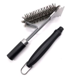 3-in-1 irrotettava grillin puhdistusharja kaapimella musta/hopea 43 cm