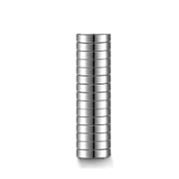 Starka skivmagneter 10-pack Silver 5 mm