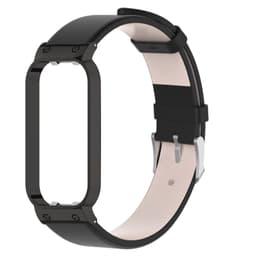Klockarmband med fodral i äkta läder Svart