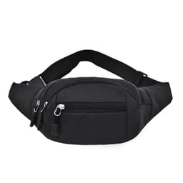 Midjeväska med flera fack Svart Svart 1-pack
